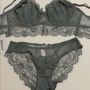Brand new grey bra and panties!